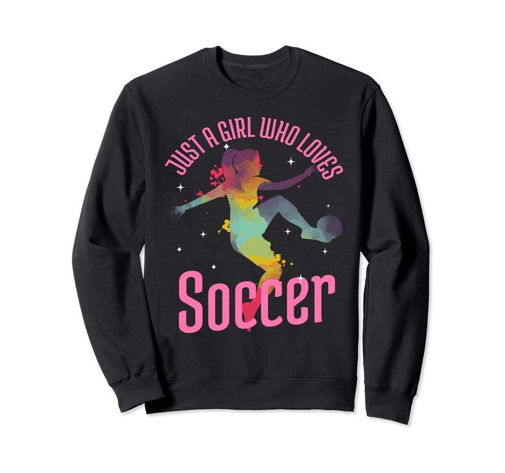 Just Who Loves Soccer Football Gift Sweatshirt - Unique Graphic for Adults - T-Shirt, Sweatshirt, Hoodie