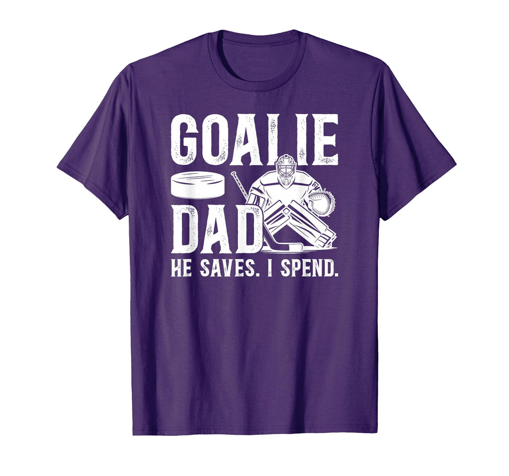Funny Hockey Goalie Dad Hockey T-Shirt - Minimalist Print for Adults - T-Shirt, Sweatshirt, Hoodie