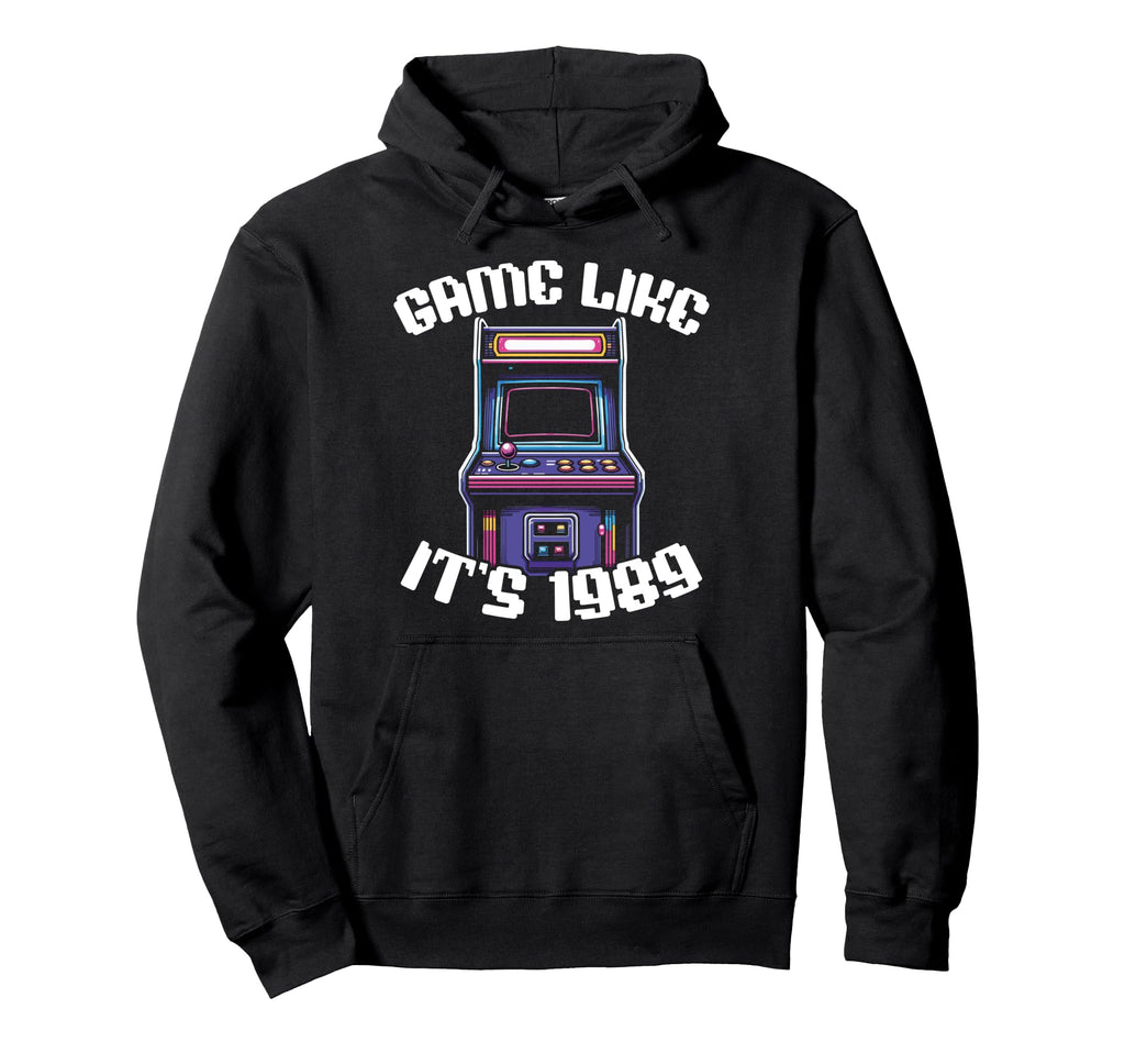 80S Arcade Nostalgia Pixel Art Video Hoodie - Minimalist Print Men Women - T-Shirt, Sweatshirt, Hoodie
