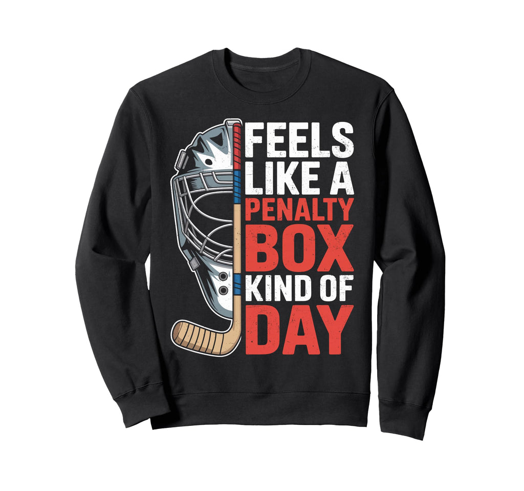 Feels Like Penalty Box Kind Day Hockey Sweatshirt - Novelty Apparel Unisex - T-Shirt, Sweatshirt, Hoodie