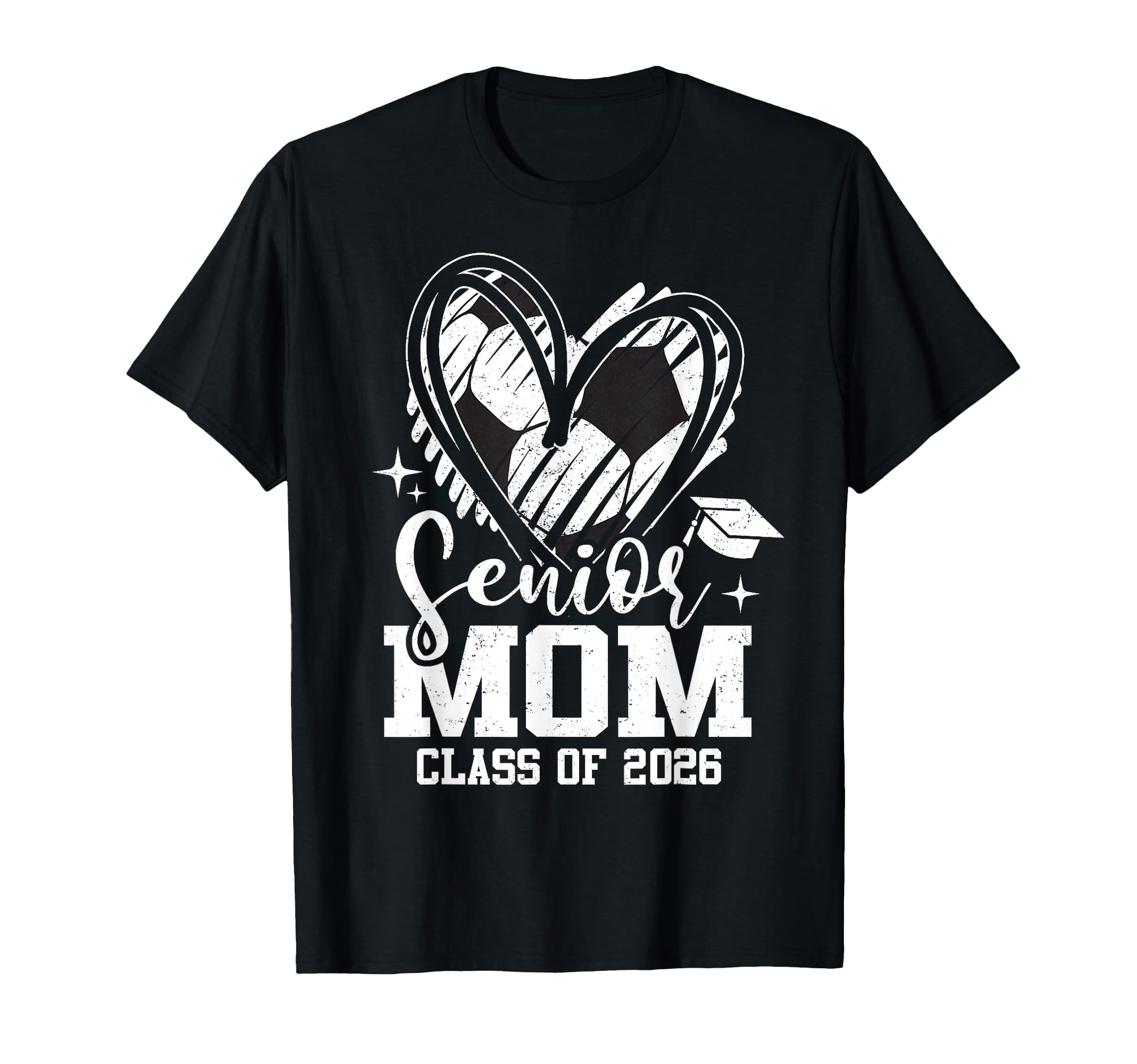 Senior Mom Class 2026 Soccer Graduation T-Shirt - Aesthetic Graphic Unisex - T-Shirt, Sweatshirt, Hoodie
