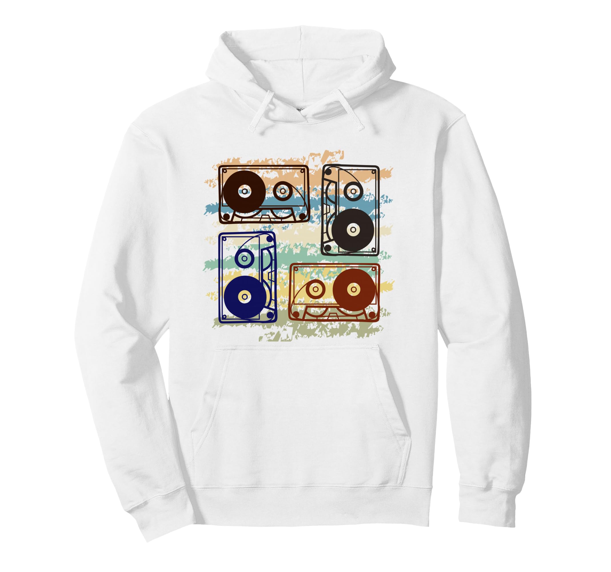 Cassette Tape Throwback 70S 80S 90S Hoodie - Fun Novelty Design Men Women - T-Shirt, Sweatshirt, Hoodie