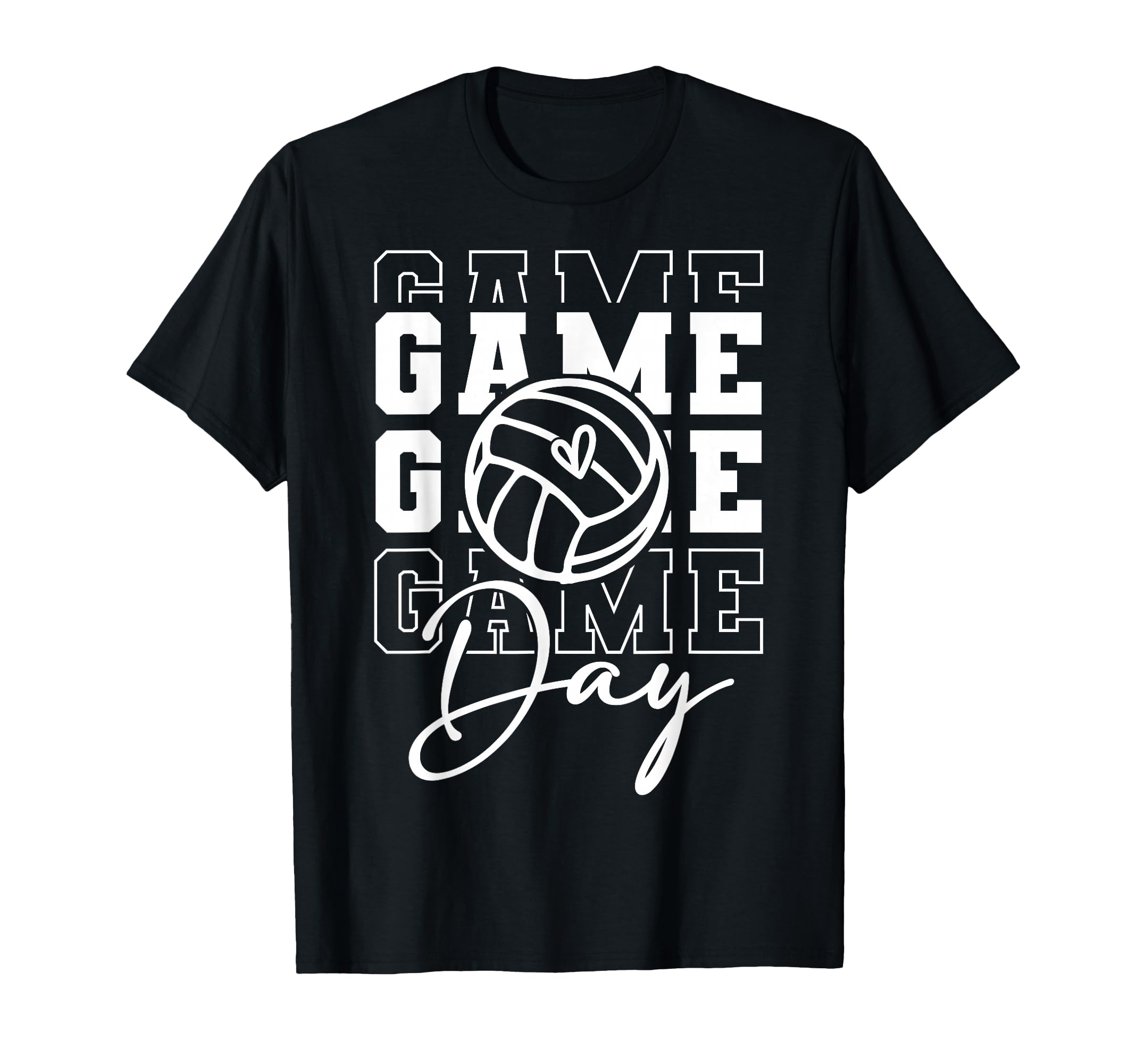 Game Day Sports Game Day Volleyball T-Shirt - Graphic Print for Adults - T-Shirt, Sweatshirt, Hoodie