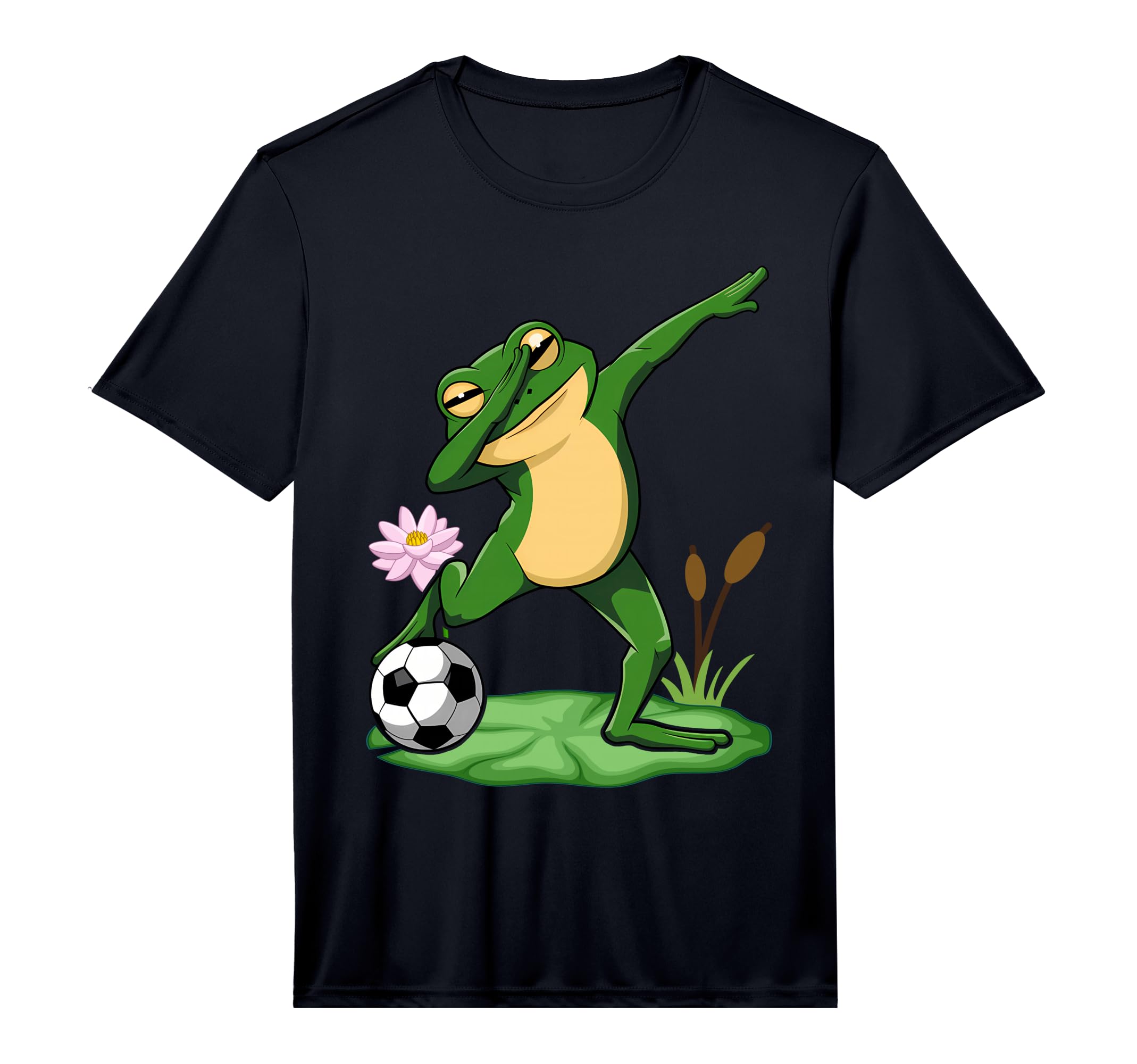 Dabbing Frog Soccer Froggy Goal T-Shirt - Minimalist Print for Adults - T-Shirt, Sweatshirt, Hoodie