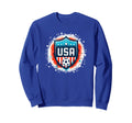 American Flag Soccer Player Teen Sweatshirt - Graphic Print Men Women - T-Shirt, Sweatshirt, Hoodie