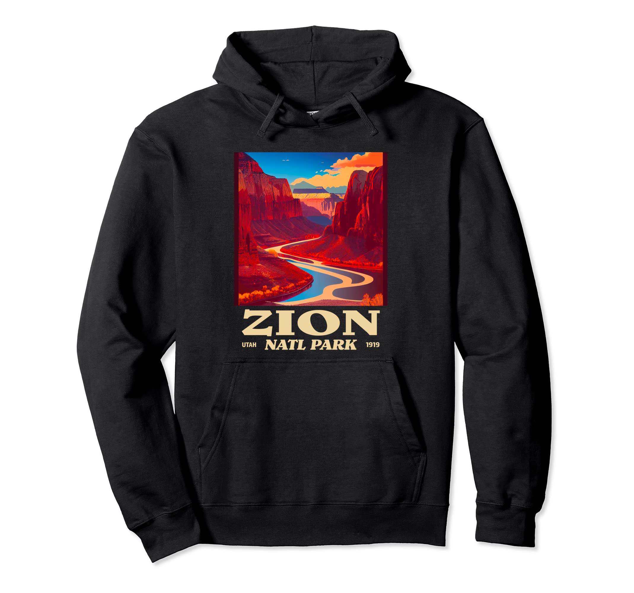 Zion Utah Zion National Park Hoodie - Novelty Apparel Unisex - T-Shirt, Sweatshirt, Hoodie