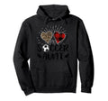 Soccer Aunt Buffalo Plaid Mothers Day Hoodie - Custom Art Print for Adults - T-Shirt, Sweatshirt, Hoodie