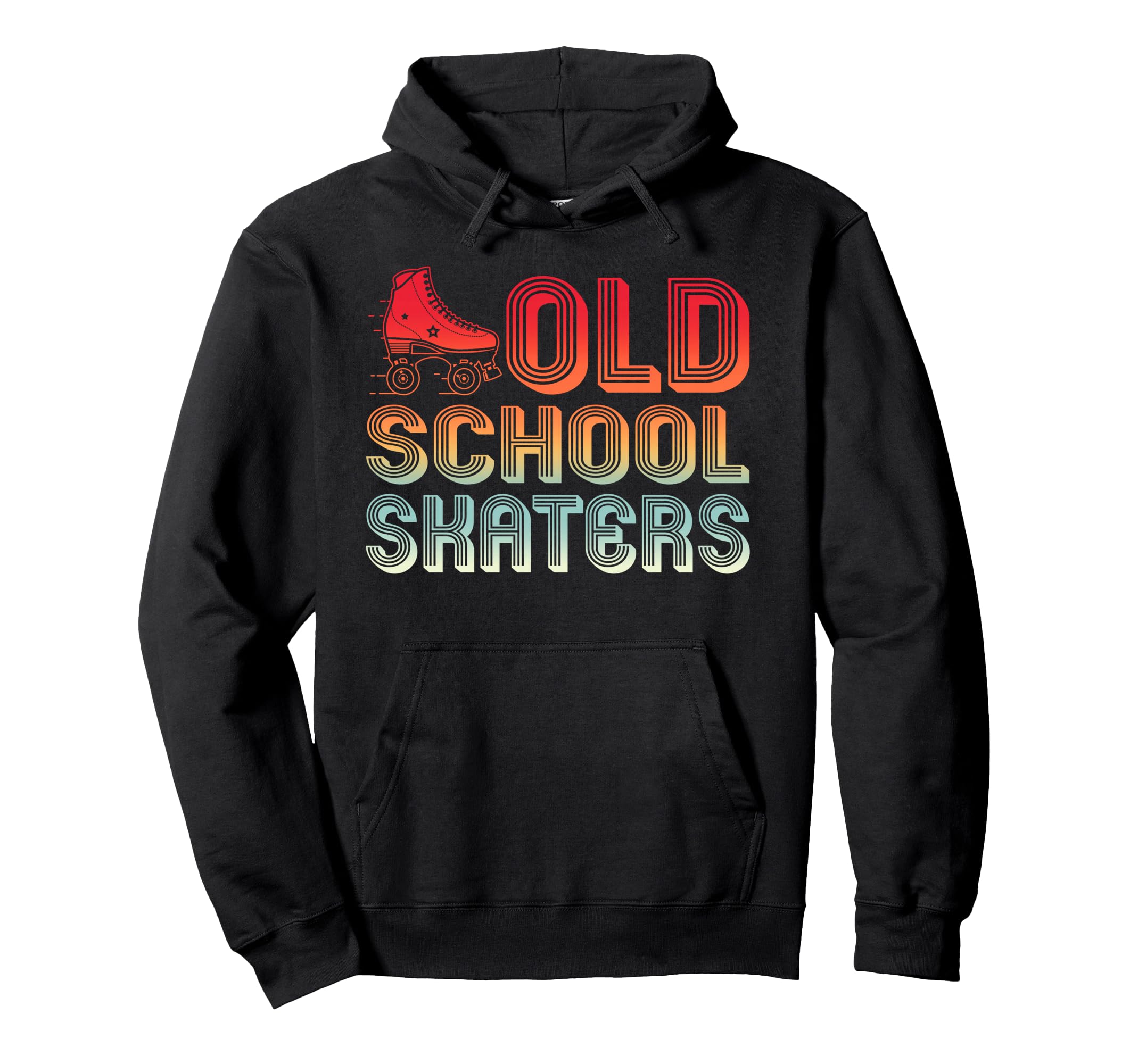 Old School Skaters Roller Skates Lover Hoodie - Custom Art Print Men Women - T-Shirt, Sweatshirt, Hoodie