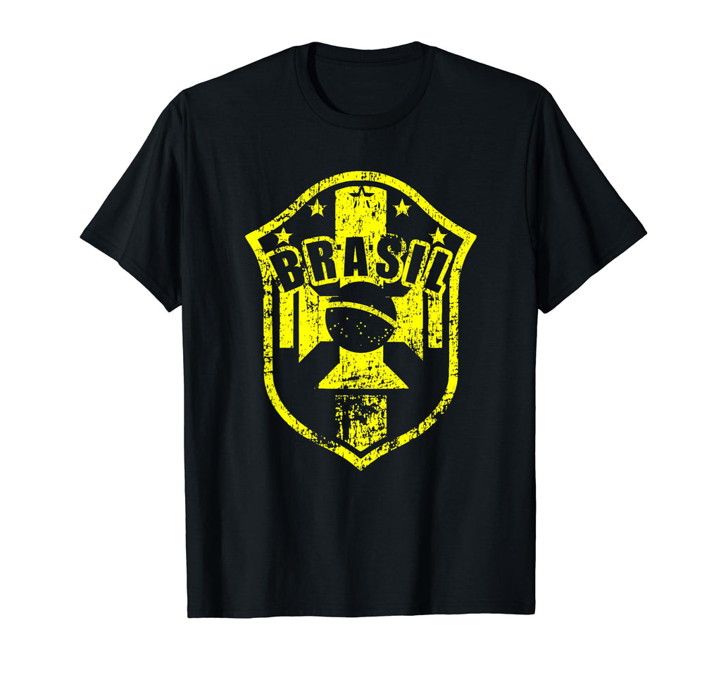 Brasil Bra Distressed 2019 Soccer Cup T-Shirt - Trendy Graphic Unisex - T-Shirt, Sweatshirt, Hoodie