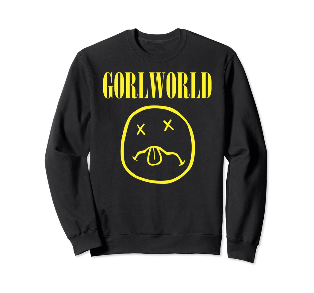 Gorlworld 90S Grunge Sweatshirt - Minimalist Print Unisex - T-Shirt, Sweatshirt, Hoodie