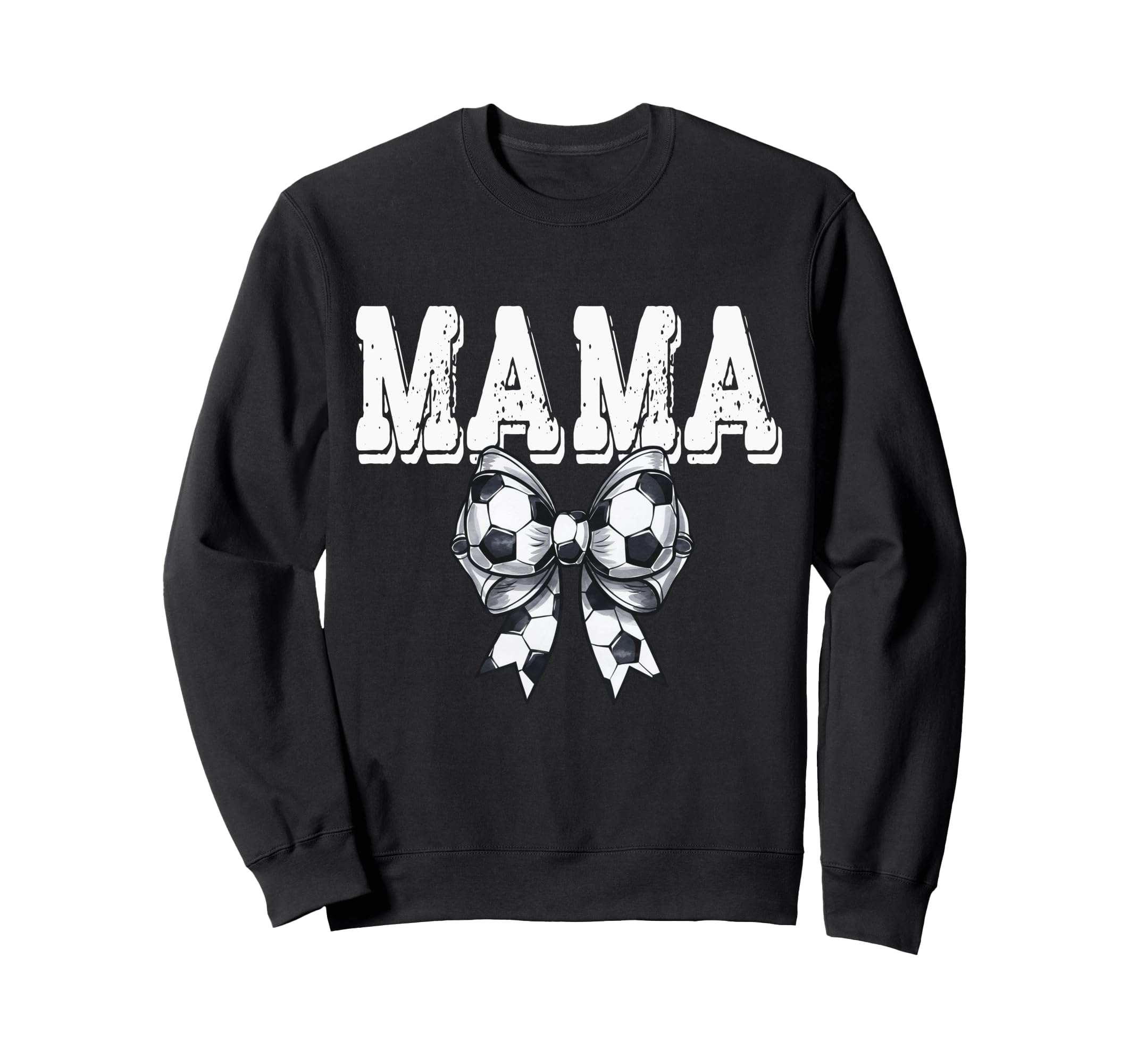 Coquette Soccer Bow Mama Sister Sweatshirt - Minimalist Print Unisex - T-Shirt, Sweatshirt, Hoodie