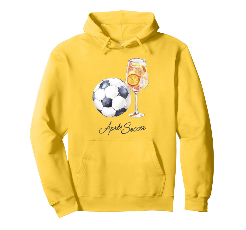 Trendy Apres Soccer Cocktail Hoodie - Novelty Apparel for Adults - T-Shirt, Sweatshirt, Hoodie