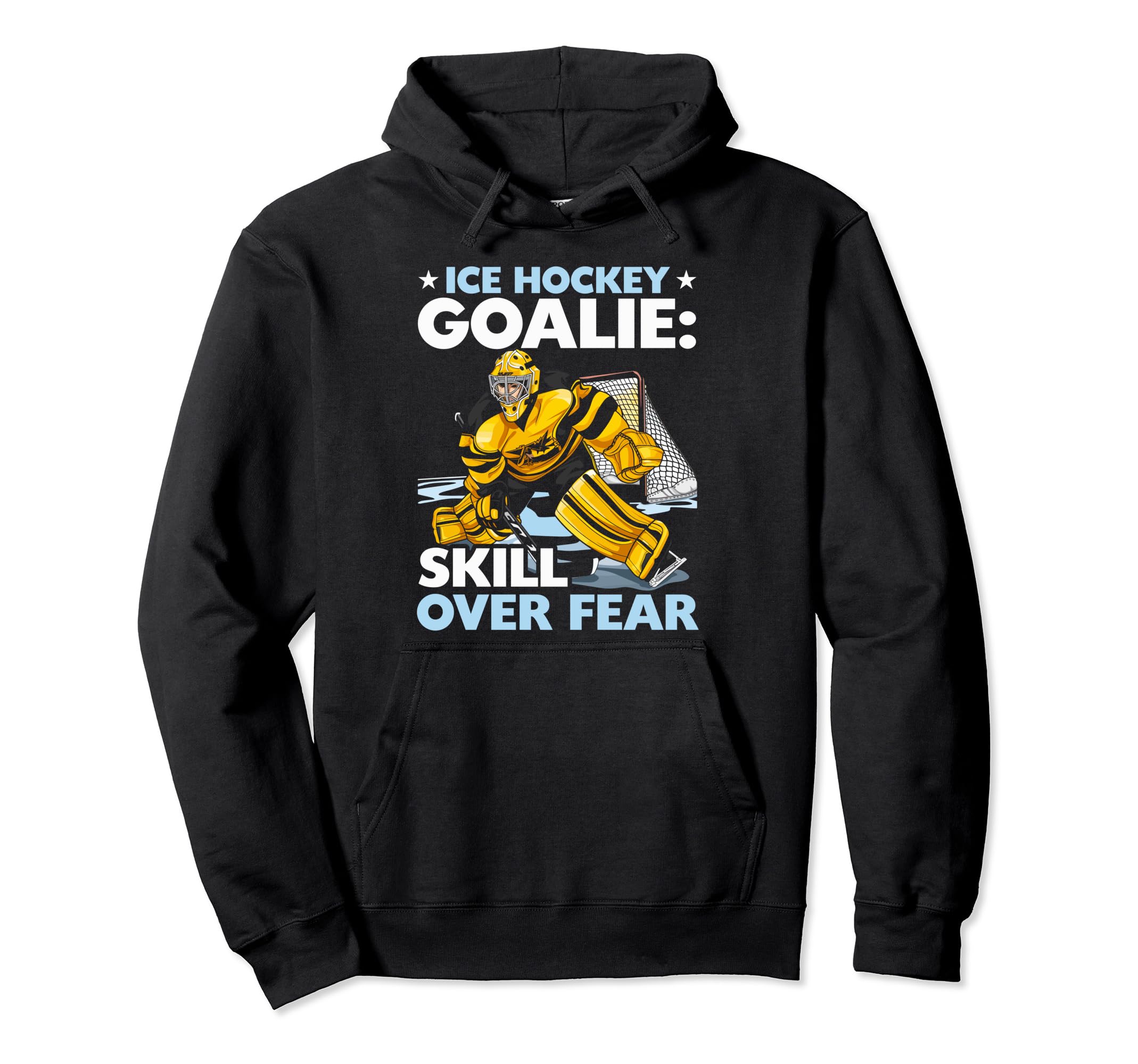 Ice Hockey Goalie Goaltender Keeper Hoodie - Custom Art Print Unisex - T-Shirt, Sweatshirt, Hoodie