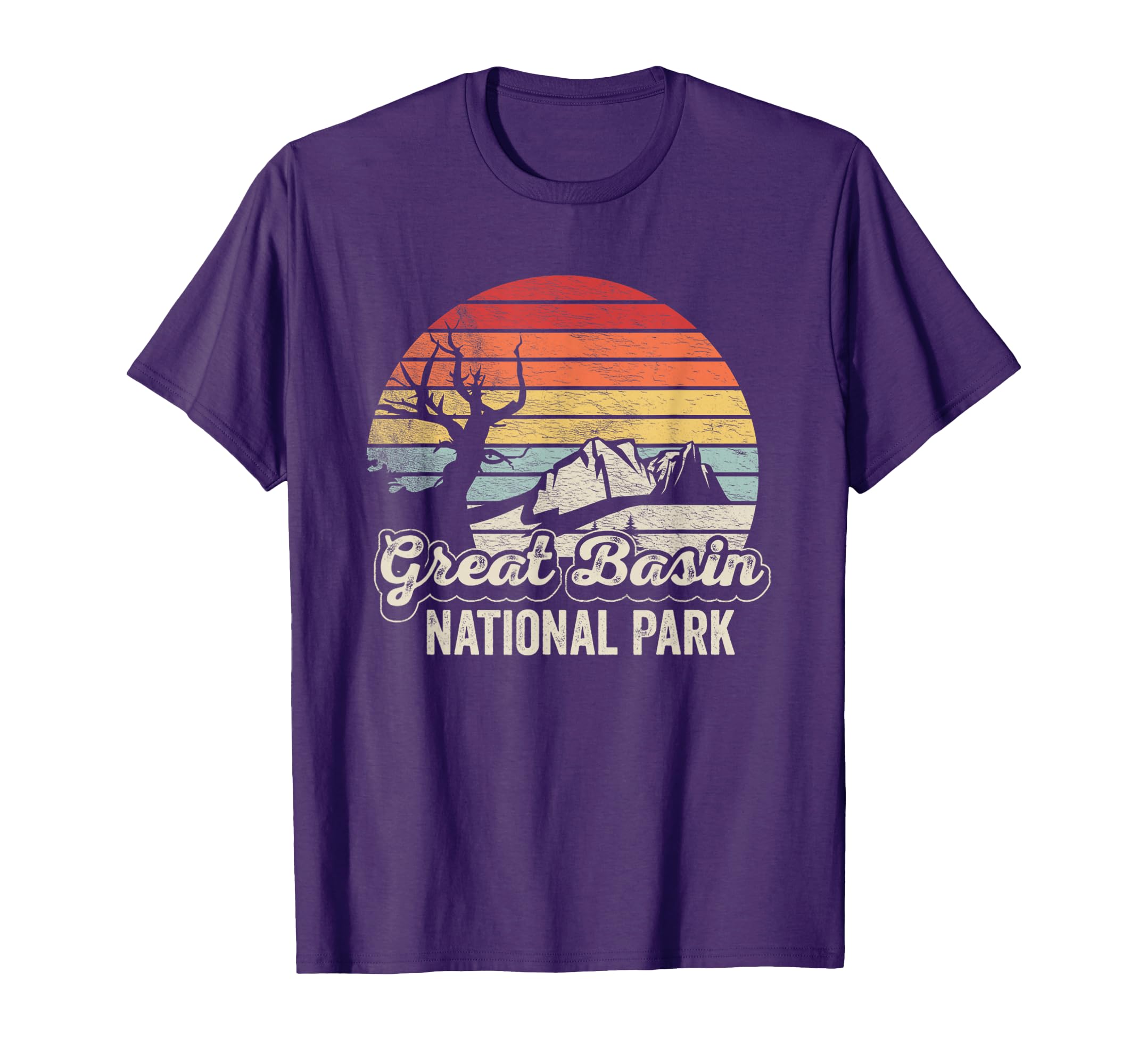 Great Basin National Park Map Sunset T-Shirt - Unique Graphic Men Women - T-Shirt, Sweatshirt, Hoodie