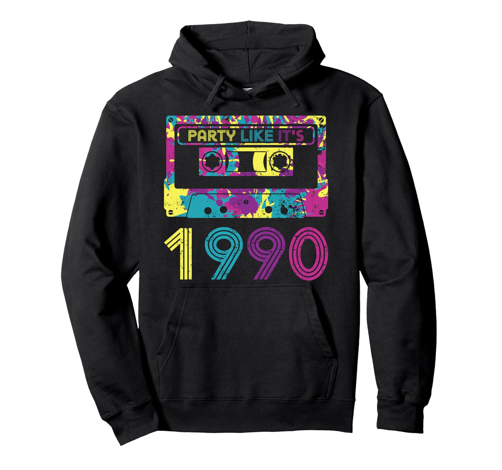 Party Like Its 1990 90S Cassette Tapes Hoodie - Unique Graphic Unisex - T-Shirt, Sweatshirt, Hoodie