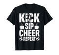 Kick Sip Cheer Repeat Soccer Coffee Lover T-Shirt - Unique Graphic Unisex - T-Shirt, Sweatshirt, Hoodie