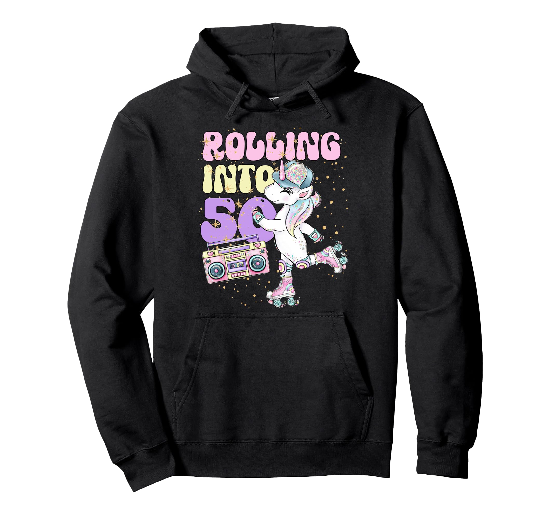50Th Birthday Roller Skate Party Hoodie - Streetwear Style Men Women - T-Shirt, Sweatshirt, Hoodie