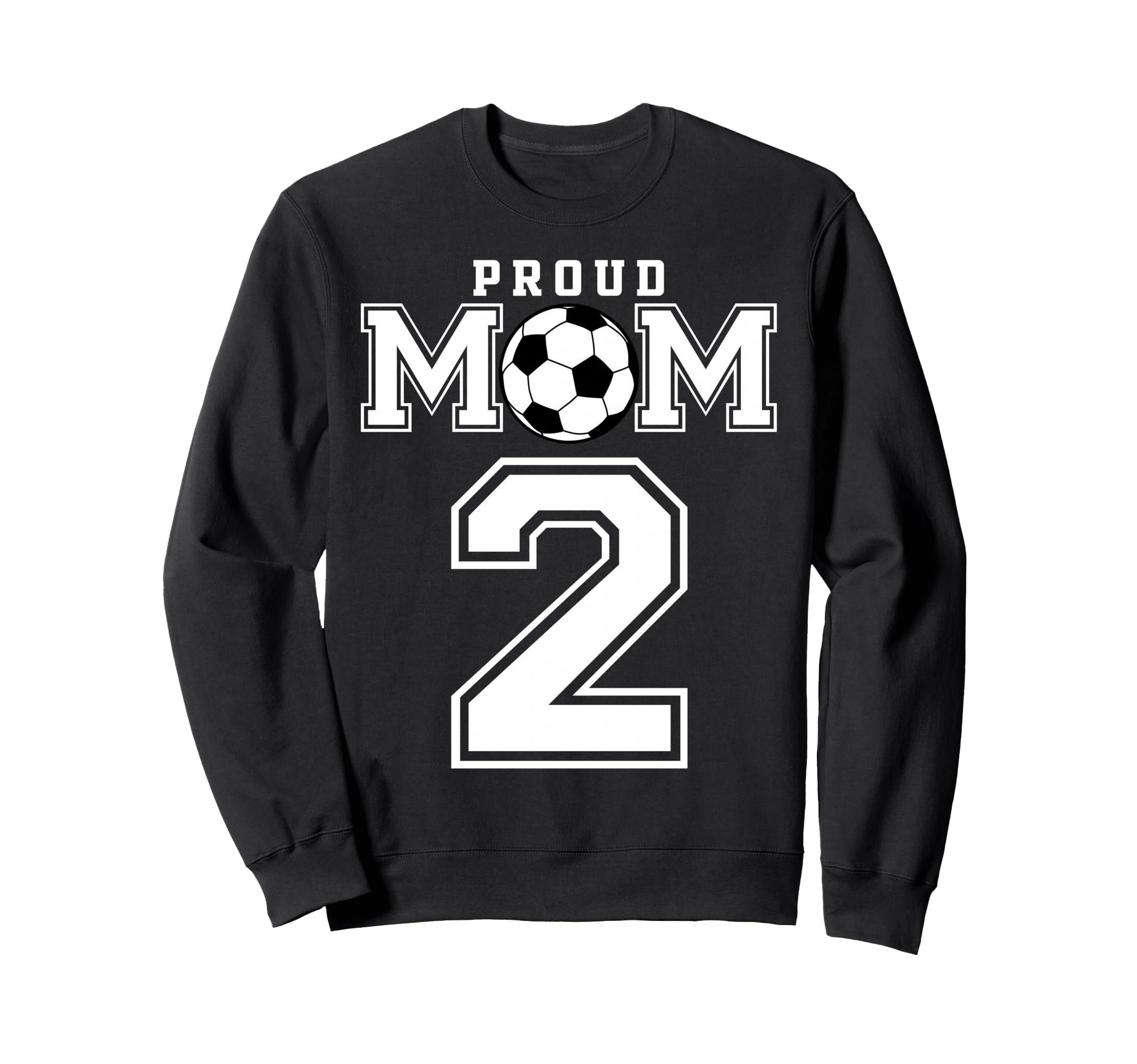 Number 2 Custom Proud Soccer Sweatshirt - Minimalist Print for Adults - T-Shirt, Sweatshirt, Hoodie