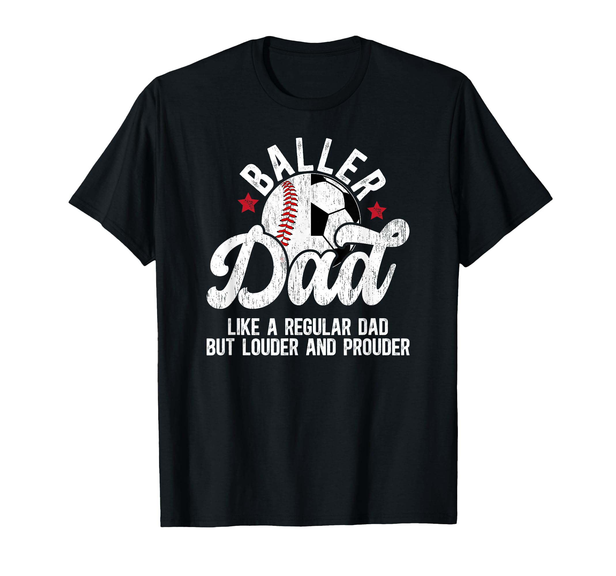 Baller Dad Definition Soccer Baseball T-Shirt - Graphic Print for Adults - T-Shirt, Sweatshirt, Hoodie
