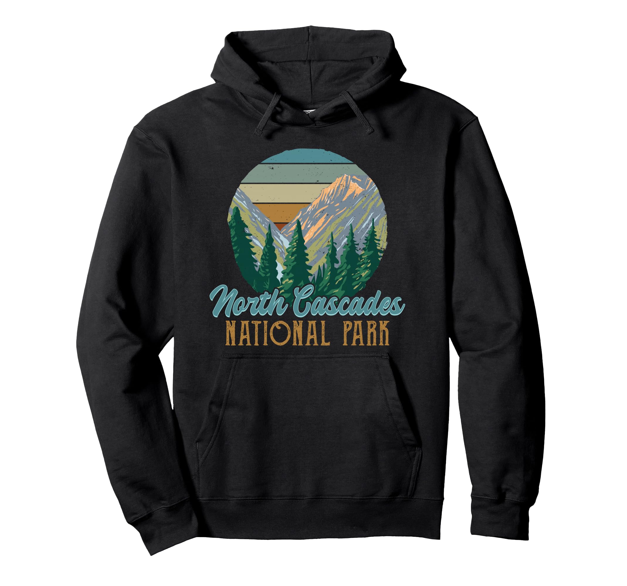 North Cascades Us National Park Hoodie - Unique Graphic Men Women - T-Shirt, Sweatshirt, Hoodie