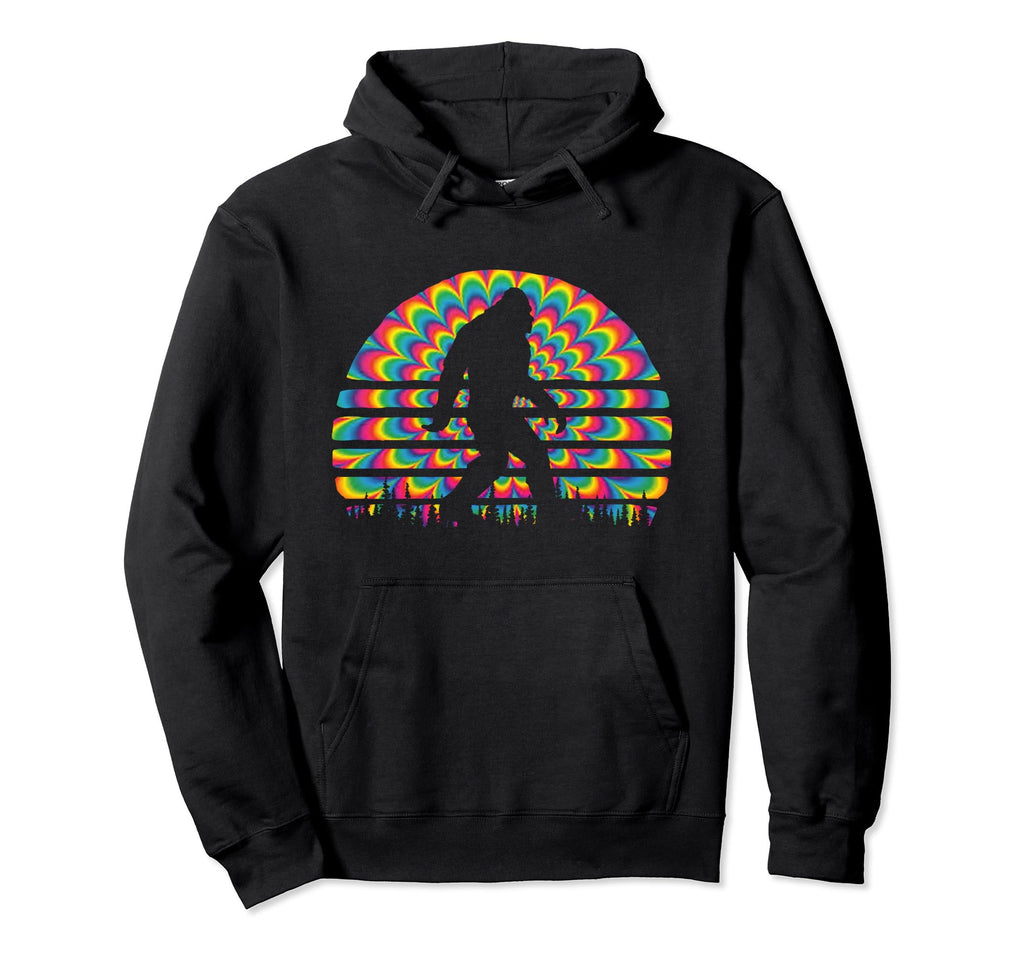 Psychedelic Sixties Bigfoot Hippy Hoodie - Minimalist Print Unisex - T-Shirt, Sweatshirt, Hoodie
