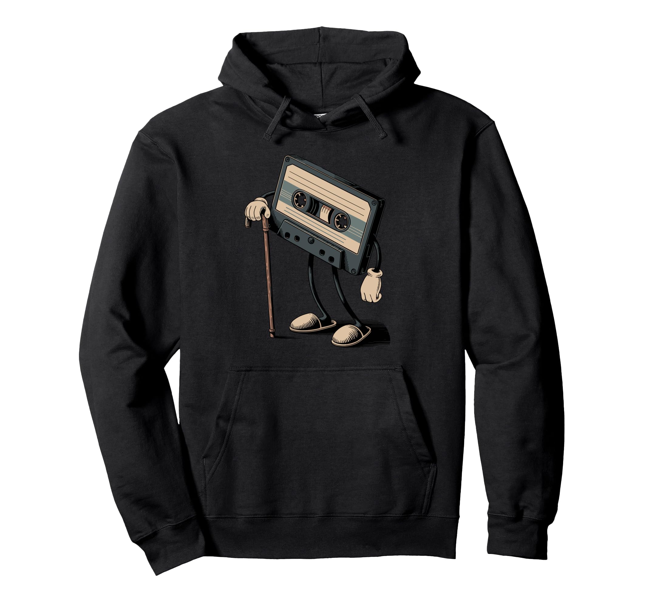 Old Cassette Player Music Tape Recorder Hoodie - Novelty Apparel Men Women - T-Shirt, Sweatshirt, Hoodie