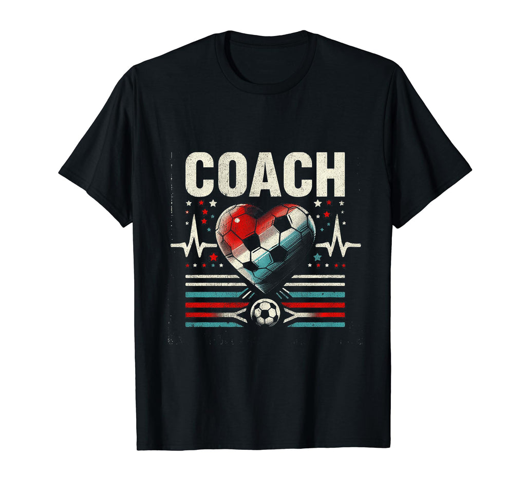 Soccer Coach Training Heart Beat T-Shirt - Novelty Apparel Men Women - T-Shirt, Sweatshirt, Hoodie