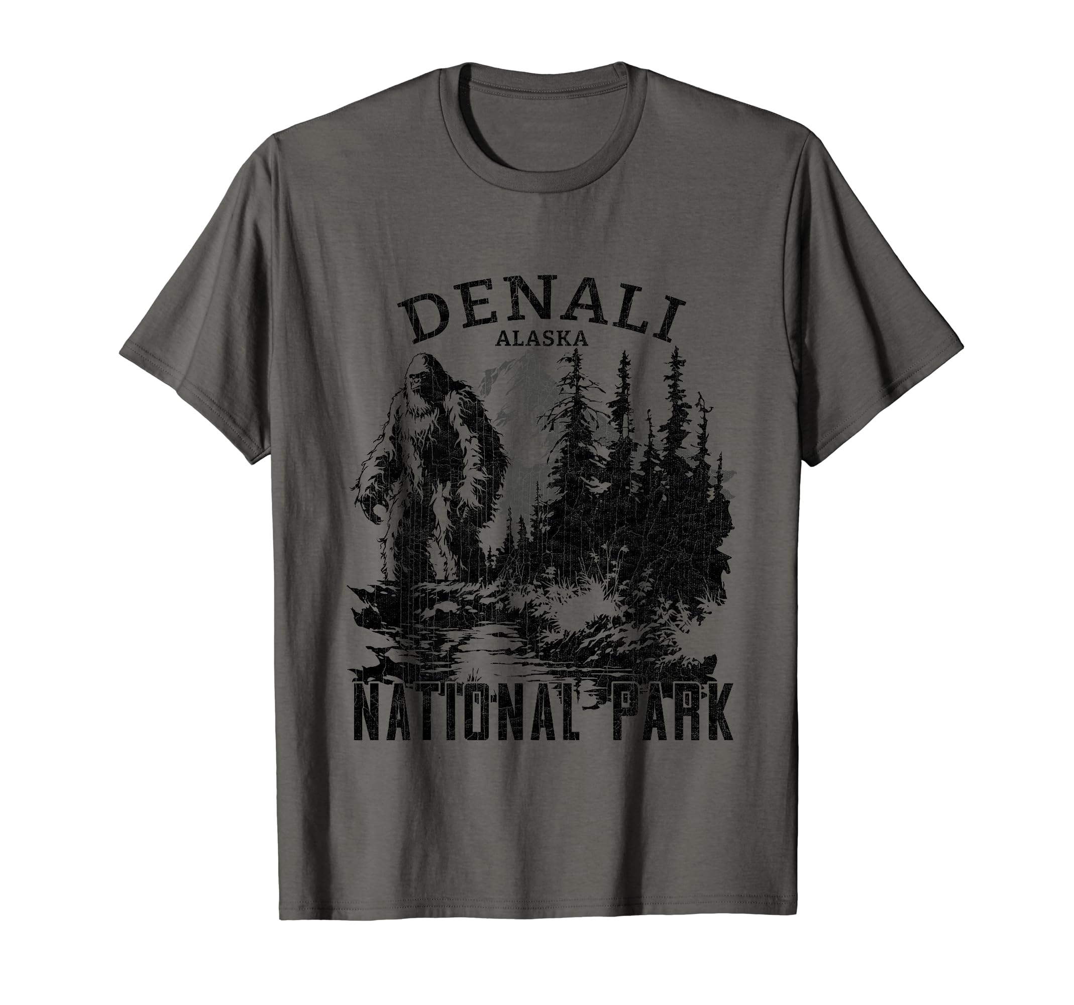 Bigfoot Denali National Park Alaska T-Shirt - Streetwear Style Men Women - T-Shirt, Sweatshirt, Hoodie