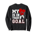 Proud Hockey Goalkeeper Mom Hockey Sweatshirt - Trendy Graphic for Adults - T-Shirt, Sweatshirt, Hoodie