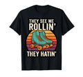 They See Me Rollin Roller Skate Funny T-Shirt - Minimalist Print Unisex - T-Shirt, Sweatshirt, Hoodie