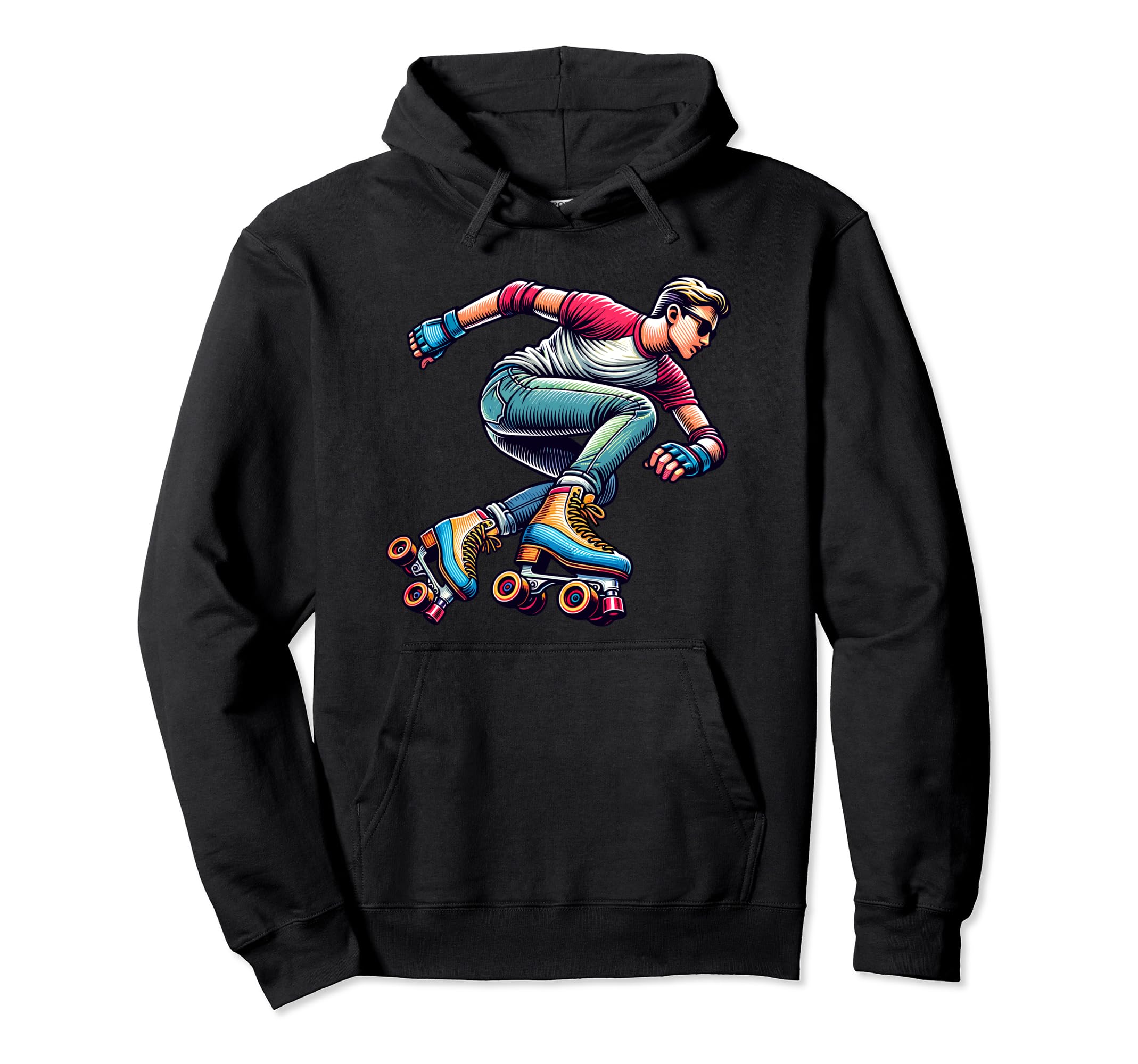 Professional Roller Skater Skating Hoodie - Streetwear Style Unisex - T-Shirt, Sweatshirt, Hoodie