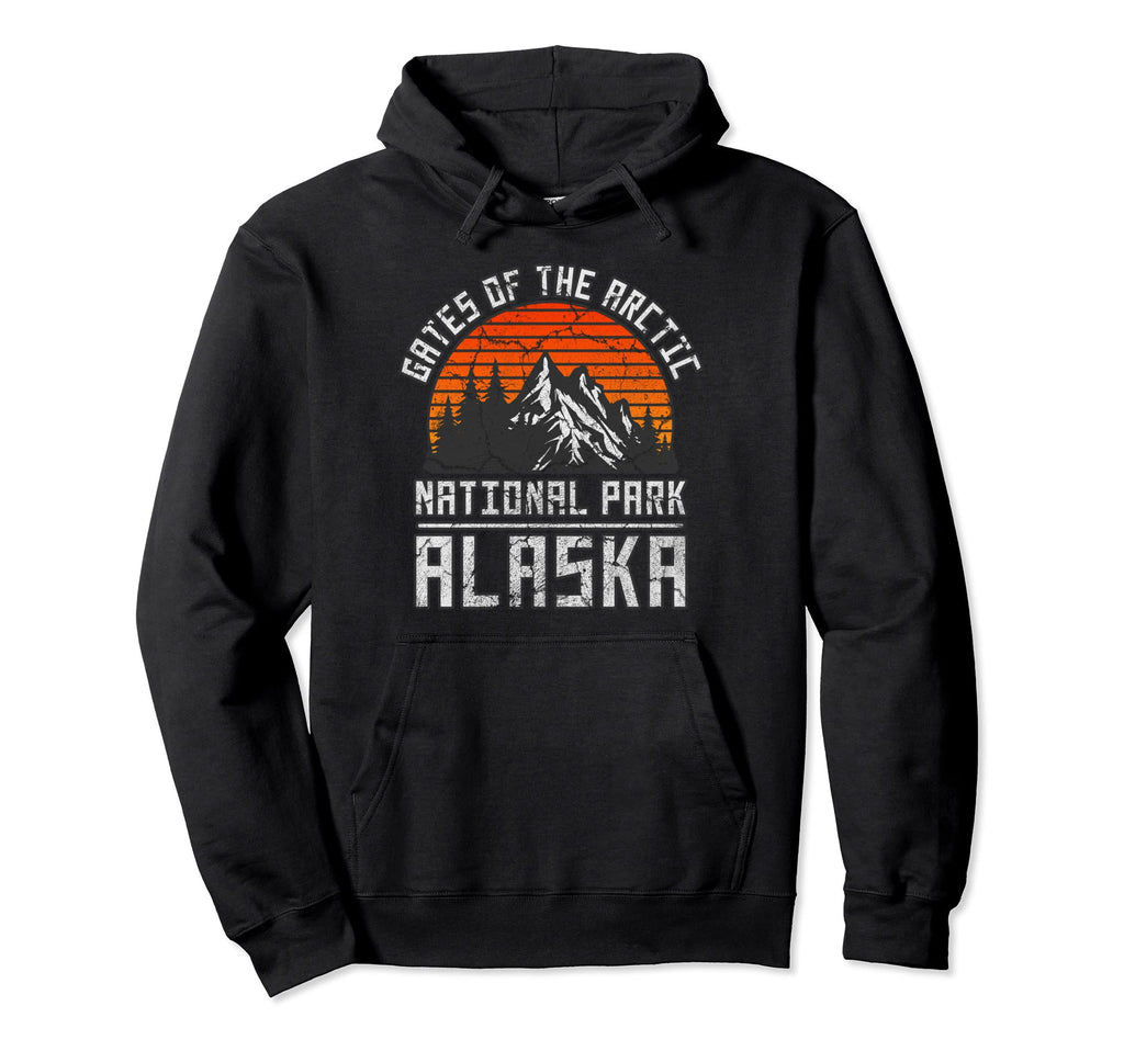 Gates Arctic Alaska Nature Hiking Hoodie - Unique Graphic Men Women - T-Shirt, Sweatshirt, Hoodie