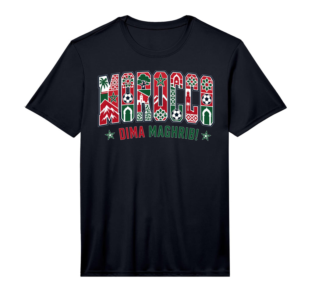 Morocco Soccer 2026 Moroccan Fans T-Shirt - Novelty Apparel Unisex - T-Shirt, Sweatshirt, Hoodie