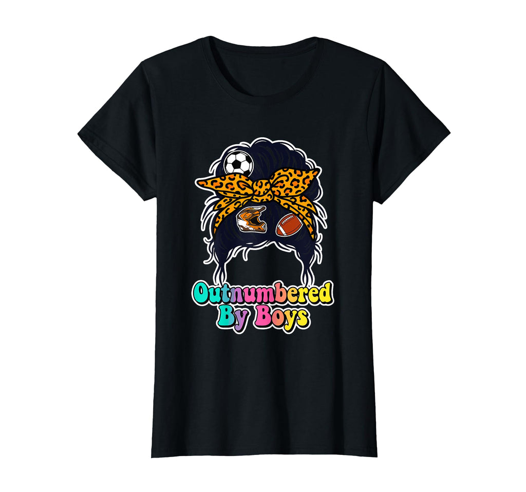 Outnumbered Soccer Mom Life Hair T-Shirt - Novelty Apparel for Adults - T-Shirt, Sweatshirt, Hoodie