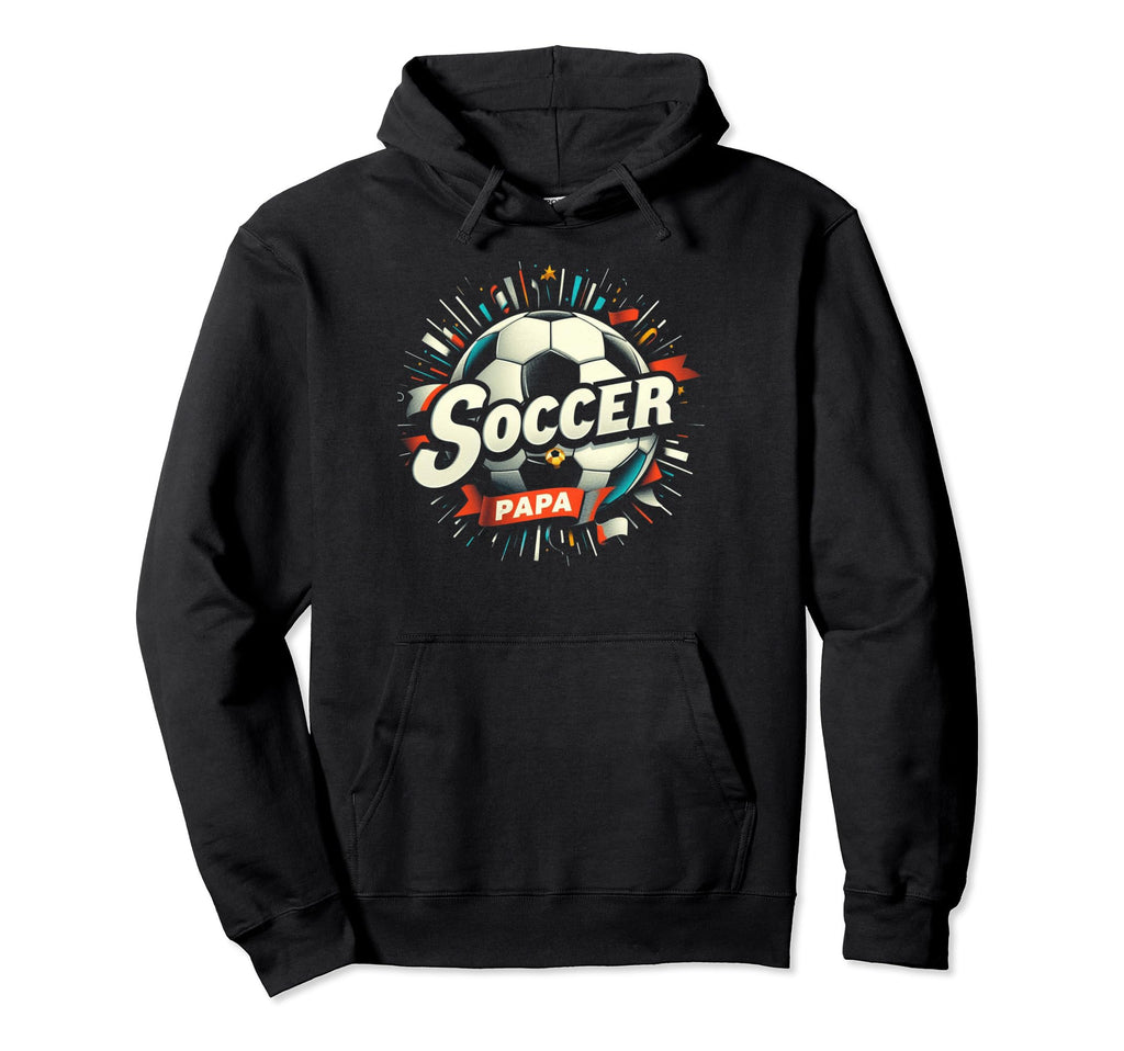 Soccer Papa Family Matching Dad Hoodie - Fun Novelty Design for Adults - T-Shirt, Sweatshirt, Hoodie