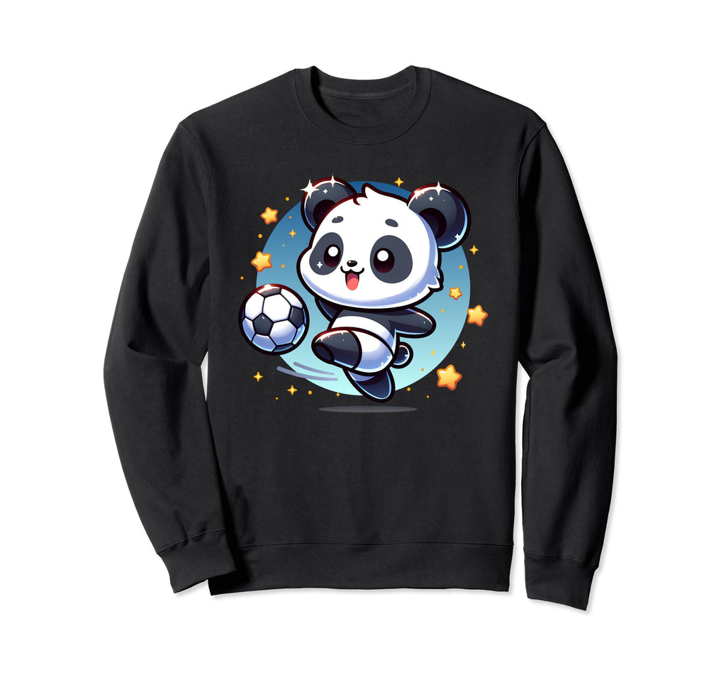 Panda Soccer Player Kicking Sweatshirt - Custom Art Print for Adults - T-Shirt, Sweatshirt, Hoodie