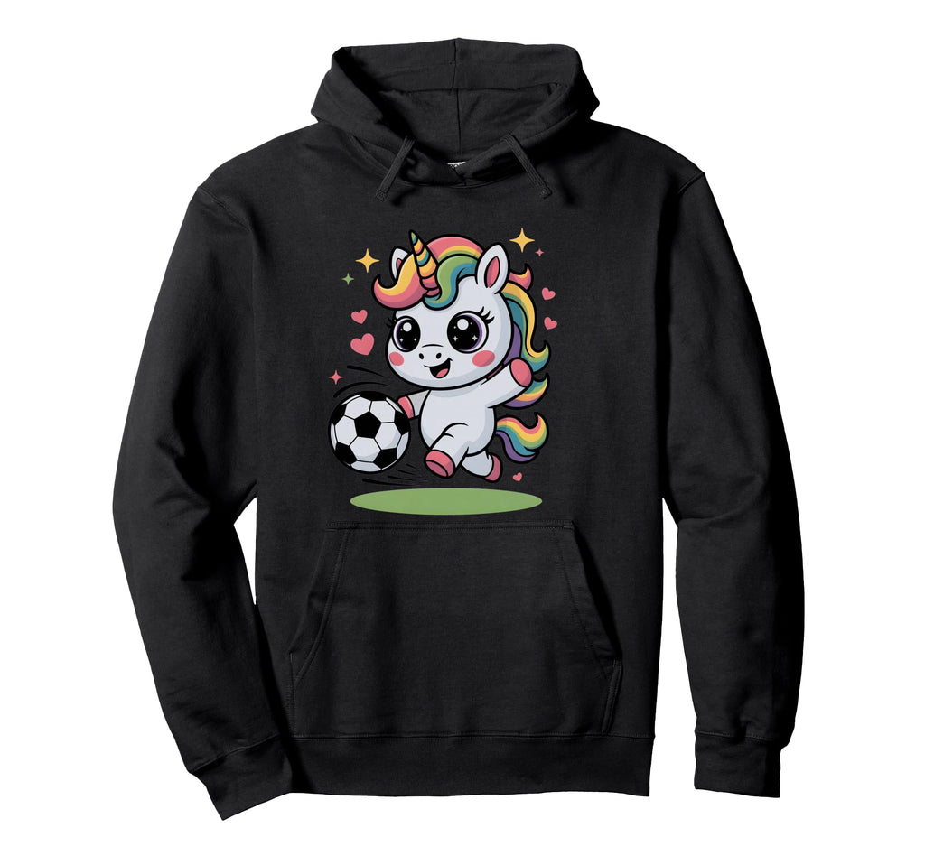 Funny Soccer Unicorn Training Just Who Hoodie - Fun Novelty Design Unisex - T-Shirt, Sweatshirt, Hoodie