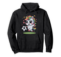 Funny Soccer Unicorn Training Just Who Hoodie - Fun Novelty Design Unisex - T-Shirt, Sweatshirt, Hoodie