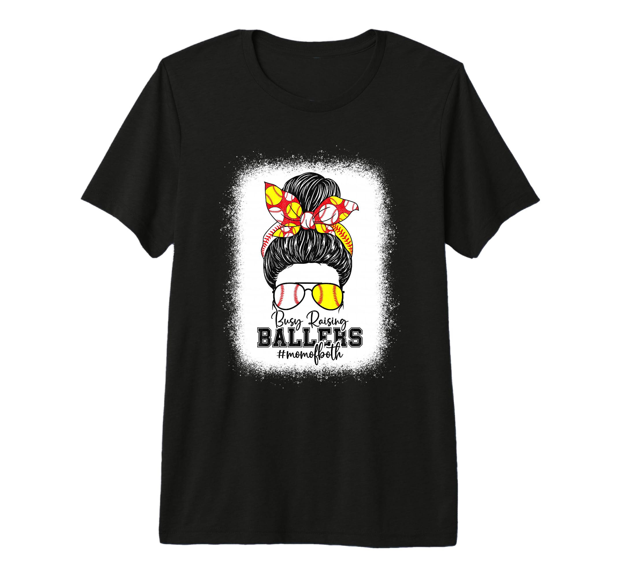 Busy Raising Ballers Softball Funny T-Shirt - Fun Novelty Design Men Women - T-Shirt, Sweatshirt, Hoodie