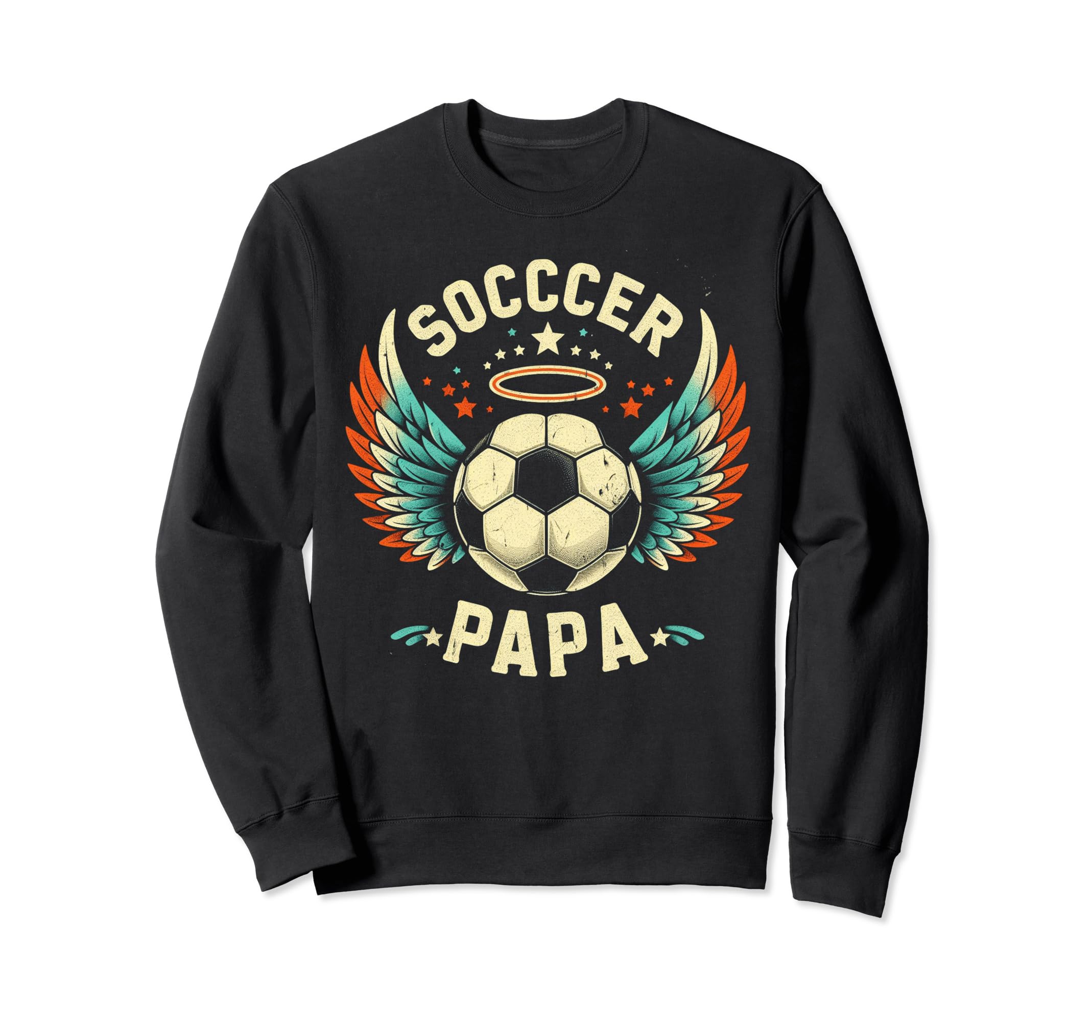 Soccer Papa Family Matching Dad Sweatshirt - Custom Art Print Men Women - T-Shirt, Sweatshirt, Hoodie