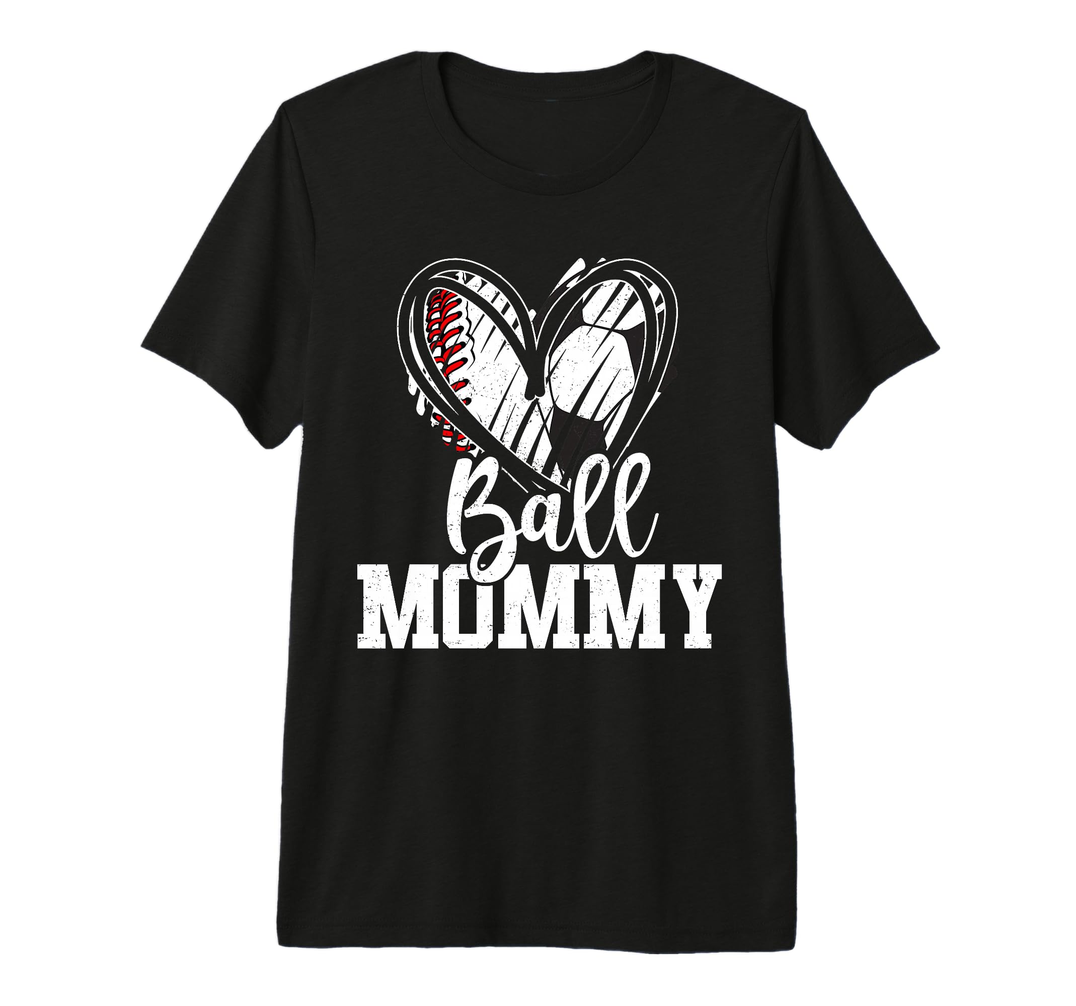 Ball Mommy Baseball Soccer Mom Tri Blend T-Shirt - Streetwear Style Unisex - T-Shirt, Sweatshirt, Hoodie