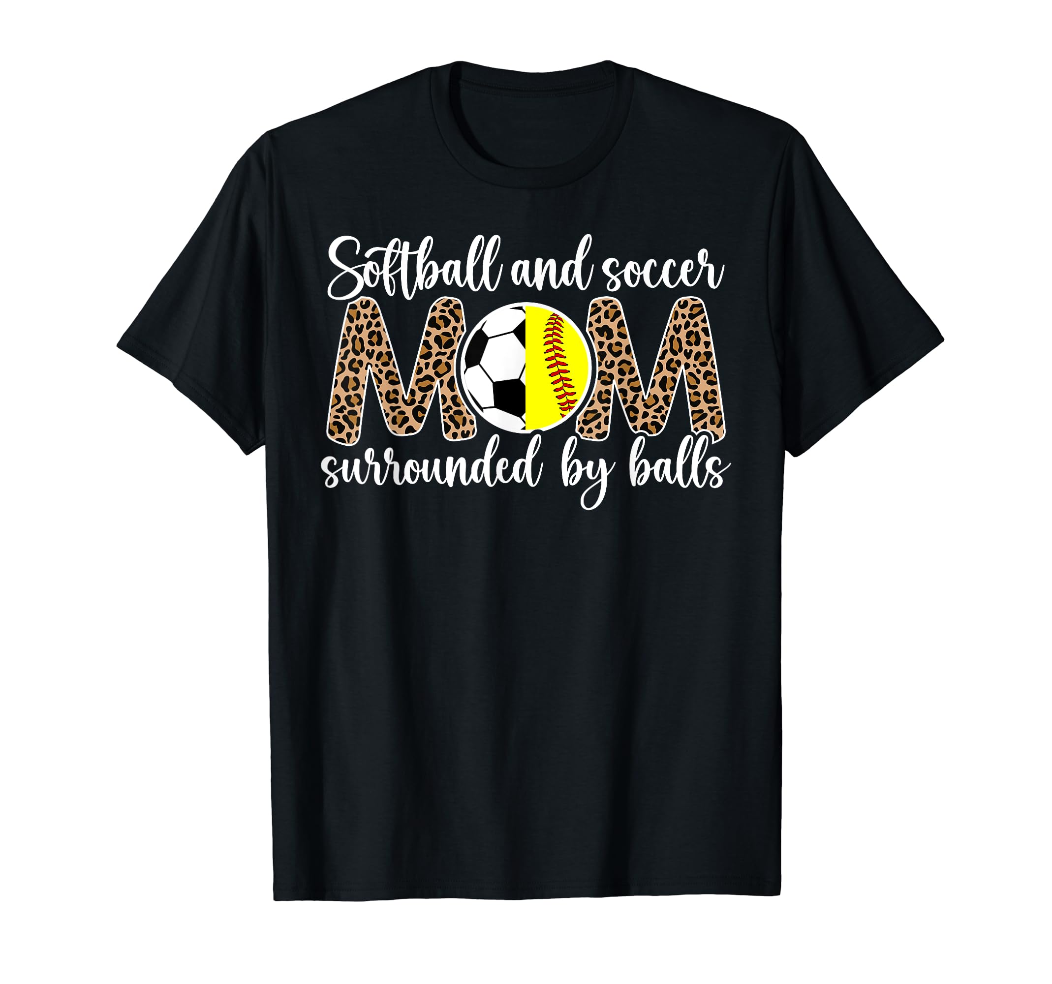 Soccer And Softball Mom Funny T-Shirt - Minimalist Print Men Women - T-Shirt, Sweatshirt, Hoodie