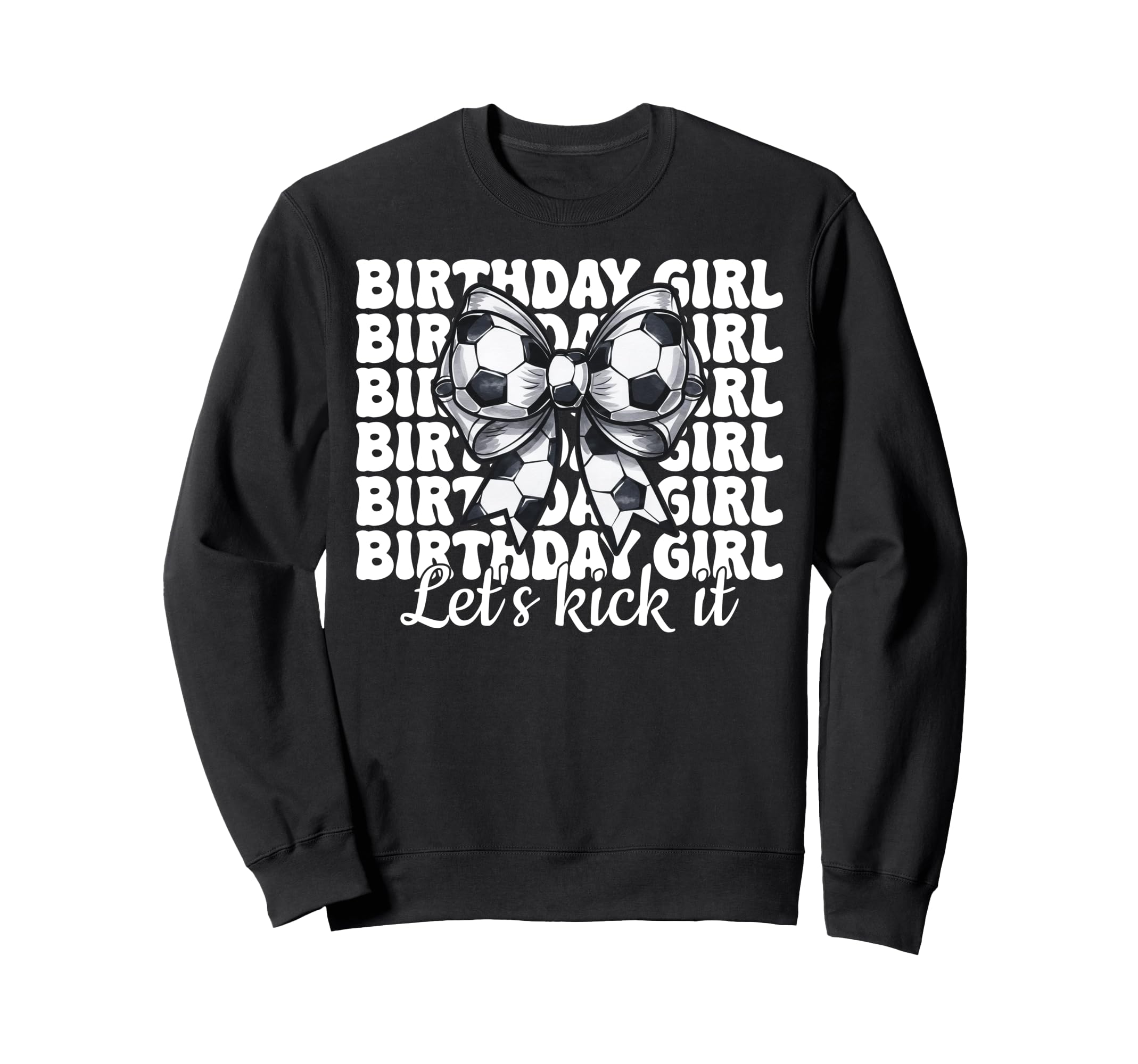 Soccer Coquette Bow Birthday Sweatshirt - Casual Everyday Wear for Adults - T-Shirt, Sweatshirt, Hoodie