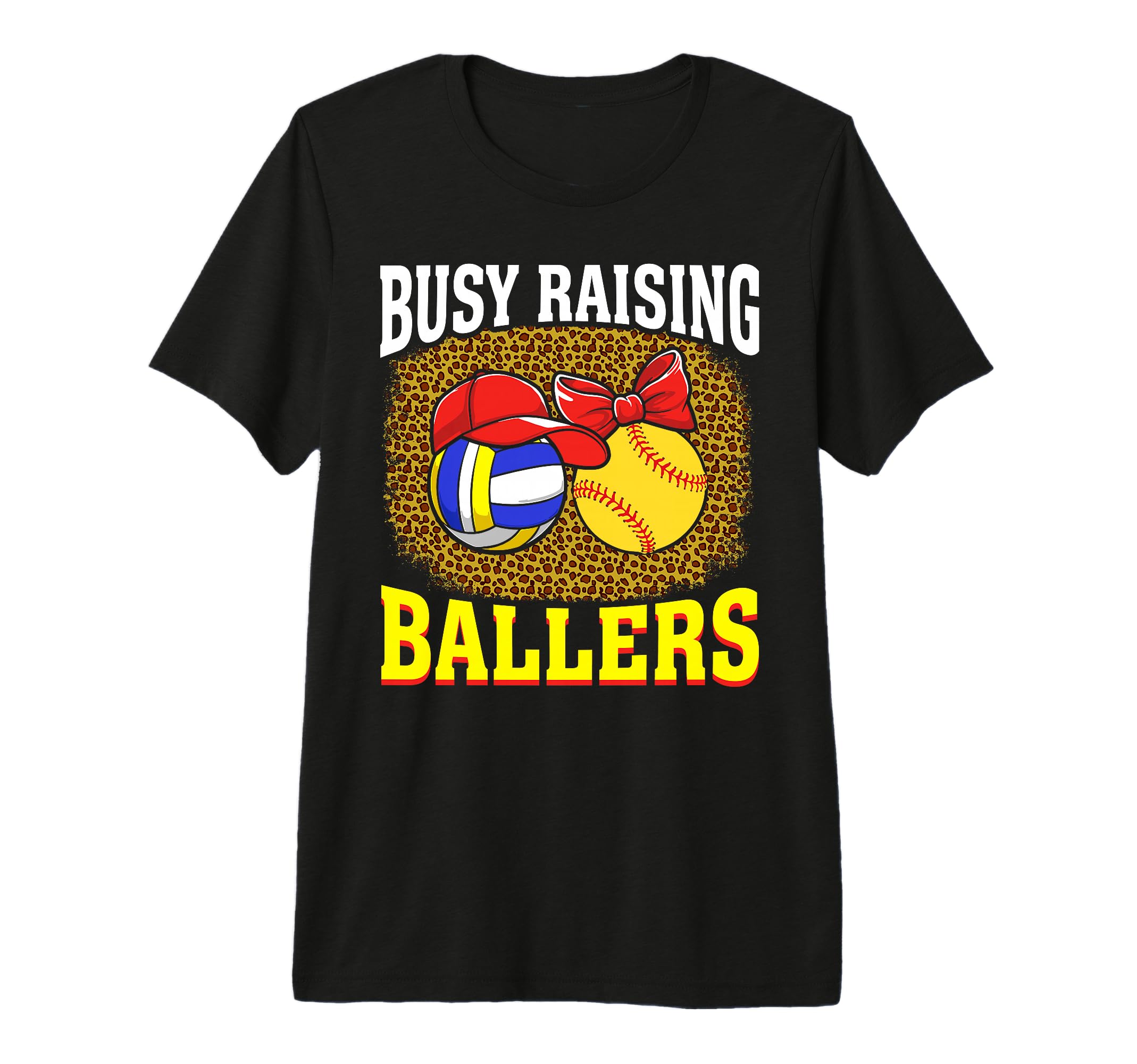 Busy Raising Ballers Volleyball T-Shirt - Casual Everyday Wear Men Women - T-Shirt, Sweatshirt, Hoodie