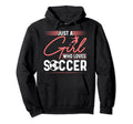 Just Who Loves Soccer Hoodie - Aesthetic Graphic for Adults - T-Shirt, Sweatshirt, Hoodie