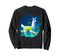 Funny Llama Roller Skates Sweatshirt - Casual Everyday Wear Men Women - T-Shirt, Sweatshirt, Hoodie