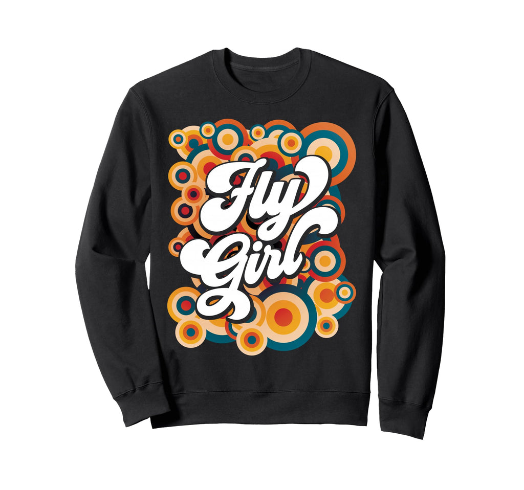 Fly 60S 70S Old School Disco Sweatshirt - Fun Novelty Design for Adults - T-Shirt, Sweatshirt, Hoodie