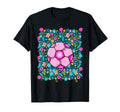 Floral Soccer Colorful Soccer Ball T-Shirt - Unique Graphic Men Women - T-Shirt, Sweatshirt, Hoodie