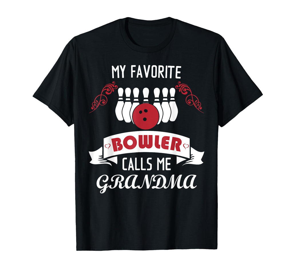 My Favorite Bowler Calls Me Grandma T-Shirt - Minimalist Print for Adults - T-Shirt, Sweatshirt, Hoodie