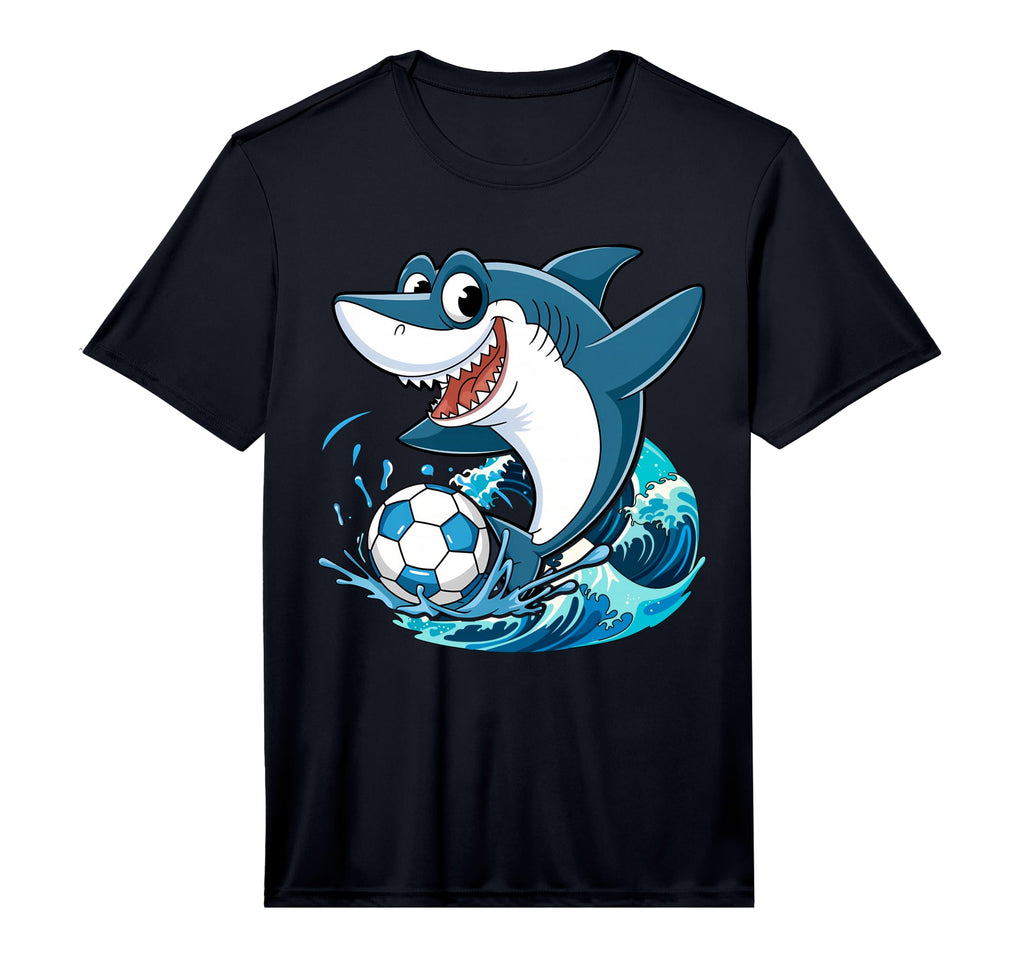 Soccer Shark Playing Ball Animal Sports T-Shirt - Graphic Print Unisex - T-Shirt, Sweatshirt, Hoodie